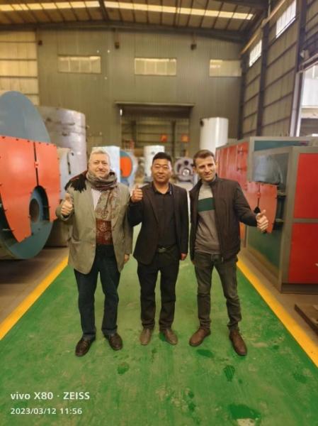 叙利亚客户订购10吨燃气蒸汽锅炉